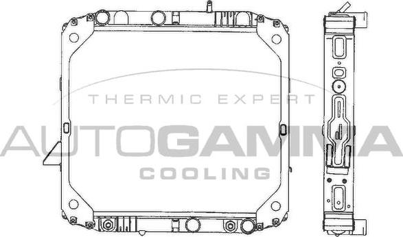 Autogamma 400496 - Радиатор, охлаждане на двигателя vvparts.bg