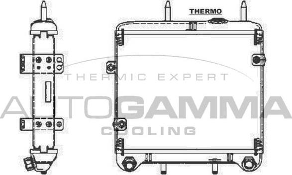 Autogamma 104931 - Маслен радиатор, двигателно масло vvparts.bg