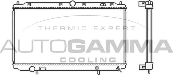 Autogamma 104929 - Радиатор, охлаждане на двигателя vvparts.bg