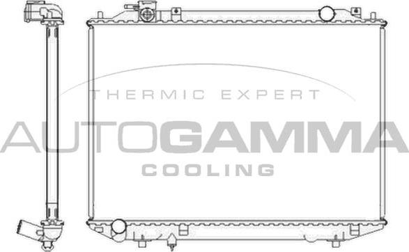 Autogamma 104415 - Радиатор, охлаждане на двигателя vvparts.bg