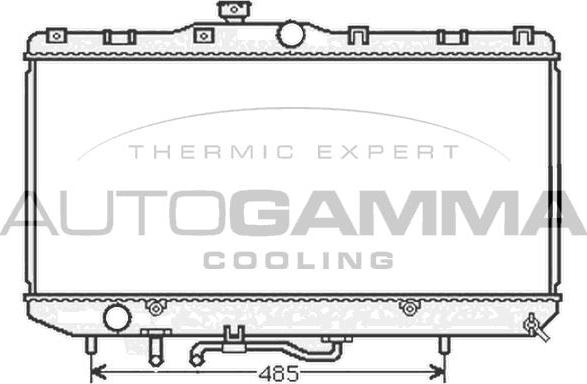 Autogamma 104568 - Радиатор, охлаждане на двигателя vvparts.bg