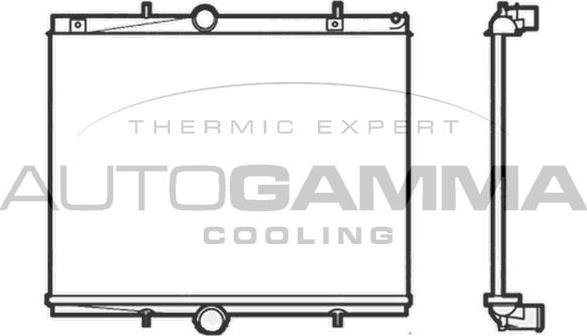 Autogamma 104503 - Радиатор, охлаждане на двигателя vvparts.bg