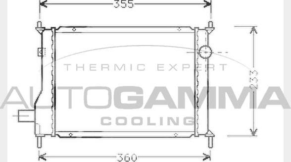Autogamma 104532 - Радиатор, охлаждане на двигателя vvparts.bg