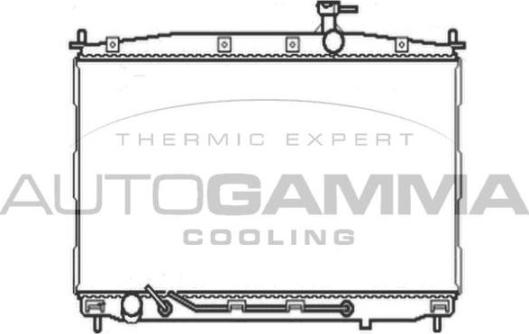 Autogamma 104644 - Радиатор, охлаждане на двигателя vvparts.bg