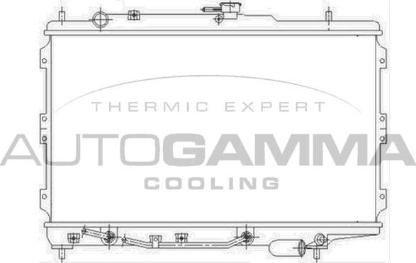 Autogamma 104659 - Радиатор, охлаждане на двигателя vvparts.bg