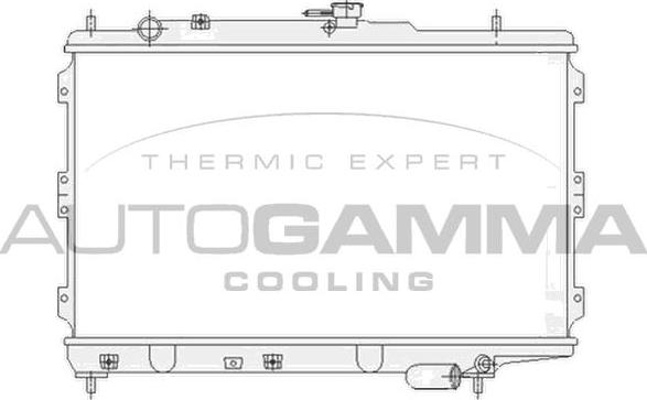 Autogamma 104658 - Радиатор, охлаждане на двигателя vvparts.bg