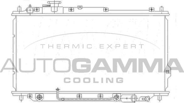 Autogamma 104653 - Радиатор, охлаждане на двигателя vvparts.bg