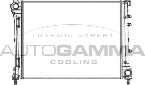 Autogamma 104619 - Радиатор, охлаждане на двигателя vvparts.bg