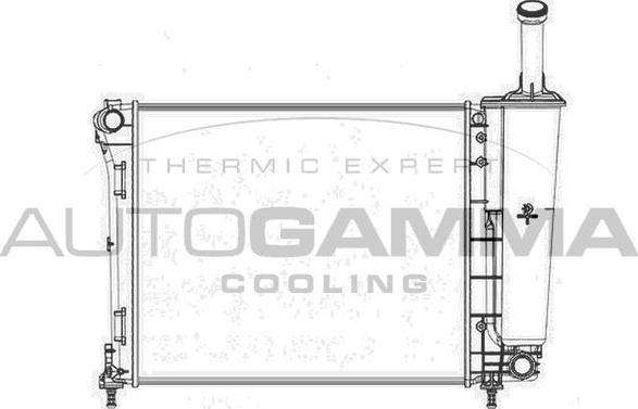 Autogamma 104618 - Радиатор, охлаждане на двигателя vvparts.bg