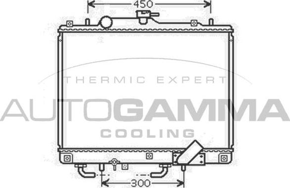 Autogamma 104688 - Радиатор, охлаждане на двигателя vvparts.bg