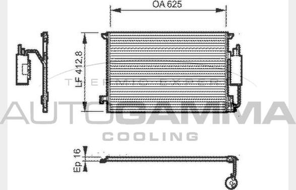 Autogamma 104625 - Кондензатор, климатизация vvparts.bg