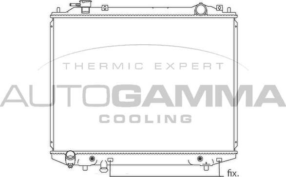 Autogamma 104621 - Радиатор, охлаждане на двигателя vvparts.bg