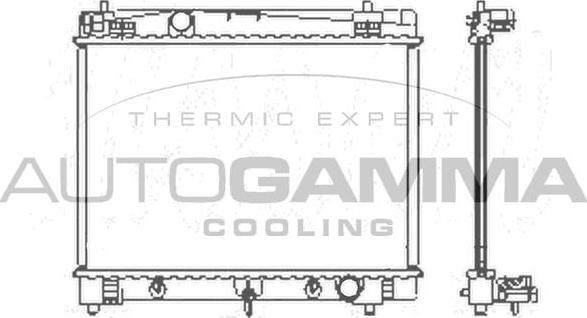 Autogamma 104623 - Радиатор, охлаждане на двигателя vvparts.bg