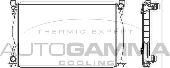 Autogamma 104029 - Радиатор, охлаждане на двигателя vvparts.bg