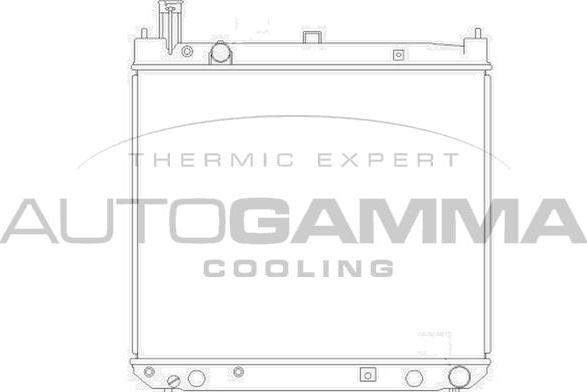Autogamma 104195 - Радиатор, охлаждане на двигателя vvparts.bg