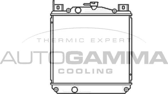Autogamma 104160 - Радиатор, охлаждане на двигателя vvparts.bg