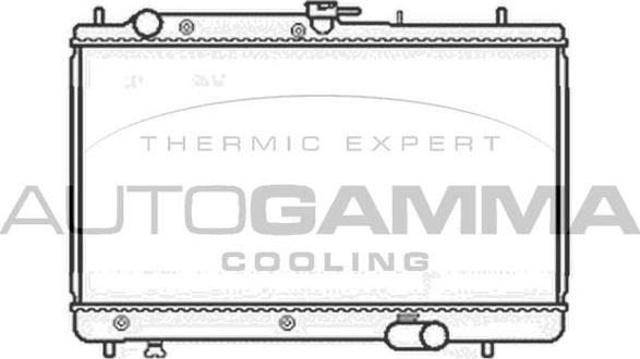 Autogamma 104107 - Радиатор, охлаждане на двигателя vvparts.bg