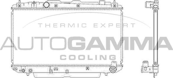 Autogamma 104115 - Радиатор, охлаждане на двигателя vvparts.bg