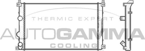 Autogamma 104117 - Радиатор, охлаждане на двигателя vvparts.bg