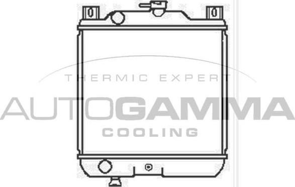 Autogamma 104188 - Радиатор, охлаждане на двигателя vvparts.bg
