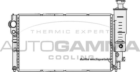 Autogamma 104121 - Радиатор, охлаждане на двигателя vvparts.bg