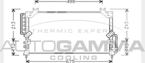 Autogamma 104306 - Кондензатор, климатизация vvparts.bg