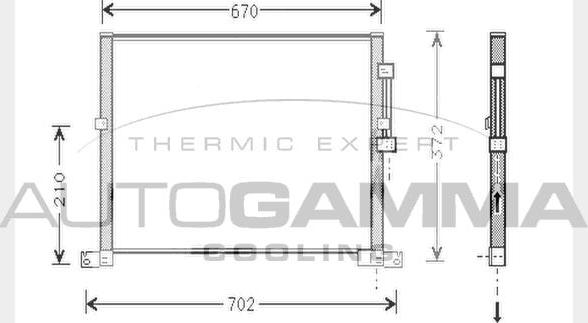 Autogamma 104301 - Кондензатор, климатизация vvparts.bg