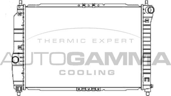 Autogamma 104256 - Радиатор, охлаждане на двигателя vvparts.bg