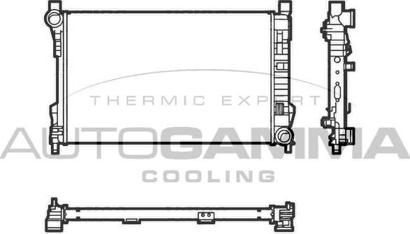 Autogamma 104288 - Радиатор, охлаждане на двигателя vvparts.bg