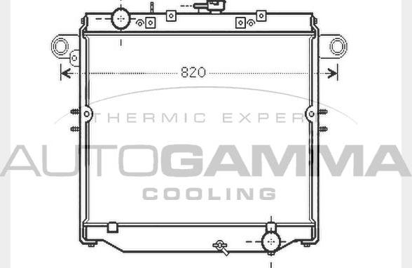 Autogamma 104738 - Радиатор, охлаждане на двигателя vvparts.bg