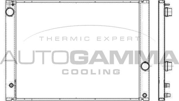 Autogamma 105915 - Радиатор, охлаждане на двигателя vvparts.bg