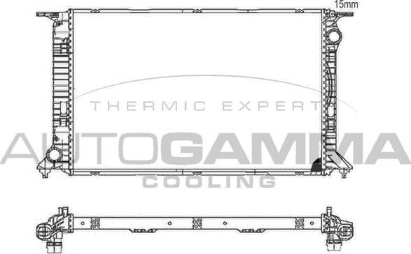 Autogamma 105984 - Радиатор, охлаждане на двигателя vvparts.bg