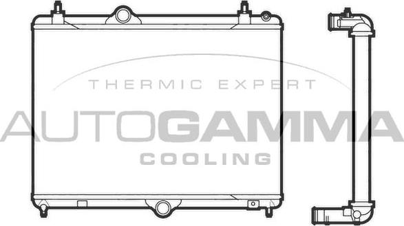 Autogamma 105987 - Радиатор, охлаждане на двигателя vvparts.bg