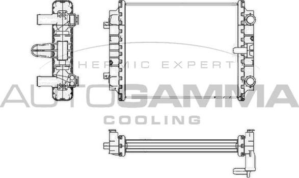 Autogamma 105433 - Радиатор, охлаждане на двигателя vvparts.bg