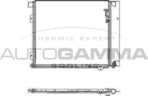 Autogamma 105545 - Кондензатор, климатизация vvparts.bg