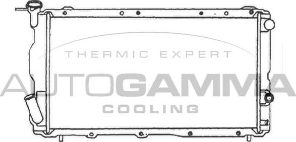Autogamma 105568 - Радиатор, охлаждане на двигателя vvparts.bg