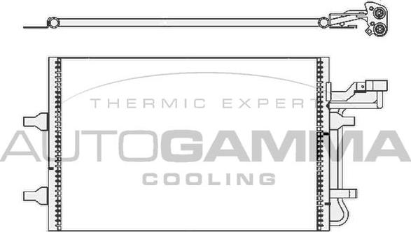 Autogamma 105512 - Кондензатор, климатизация vvparts.bg