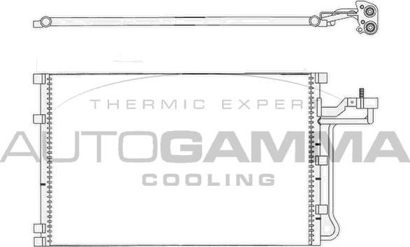 Autogamma 105650 - Кондензатор, климатизация vvparts.bg