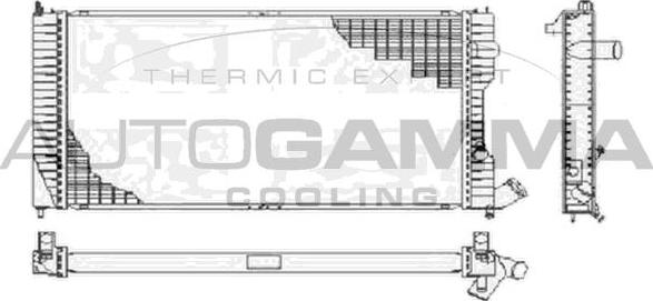 Autogamma 105088 - Радиатор, охлаждане на двигателя vvparts.bg