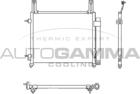 Autogamma 105071 - Кондензатор, климатизация vvparts.bg