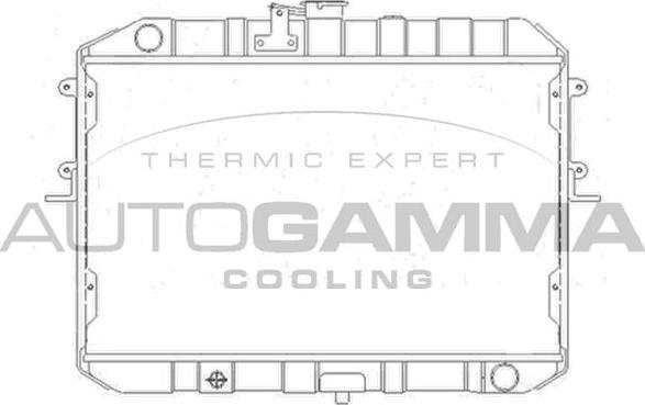 Autogamma 105153 - Радиатор, охлаждане на двигателя vvparts.bg