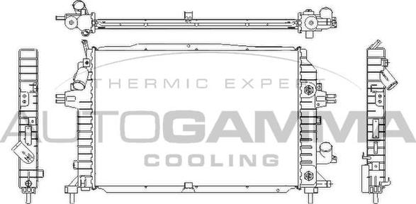 Autogamma 105134 - Радиатор, охлаждане на двигателя vvparts.bg
