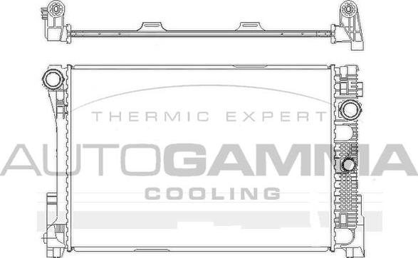 Autogamma 105173 - Радиатор, охлаждане на двигателя vvparts.bg