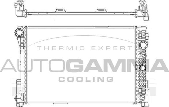 Autogamma 105172 - Радиатор, охлаждане на двигателя vvparts.bg