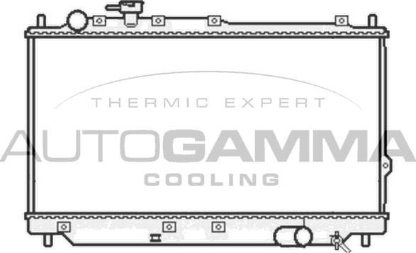 Autogamma 105800 - Радиатор, охлаждане на двигателя vvparts.bg