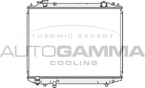 Autogamma 105389 - Радиатор, охлаждане на двигателя vvparts.bg