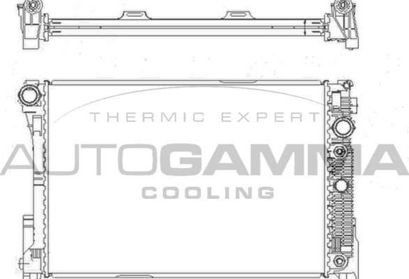 Autogamma 105215 - Радиатор, охлаждане на двигателя vvparts.bg