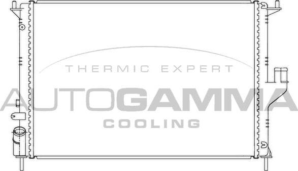 Autogamma 105783 - Радиатор, охлаждане на двигателя vvparts.bg