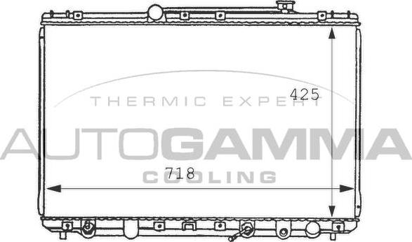 Autogamma 100992 - Радиатор, охлаждане на двигателя vvparts.bg