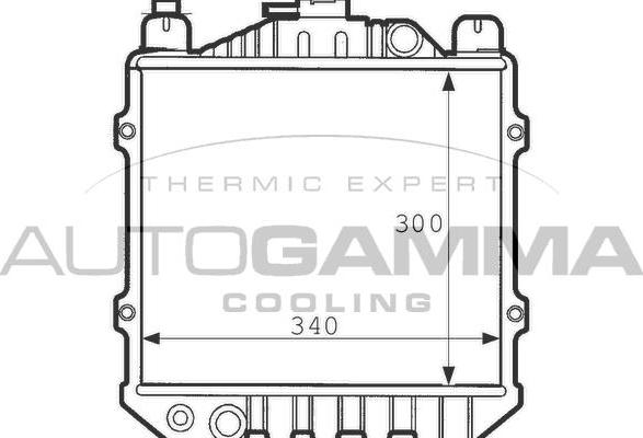 Autogamma 100977 - Радиатор, охлаждане на двигателя vvparts.bg